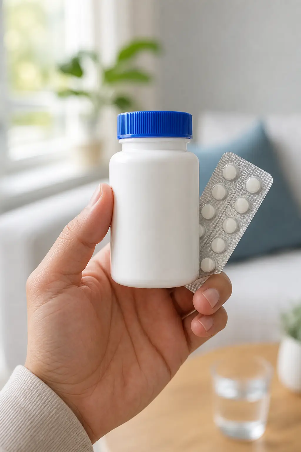 Doxycycline bottle and tablets
