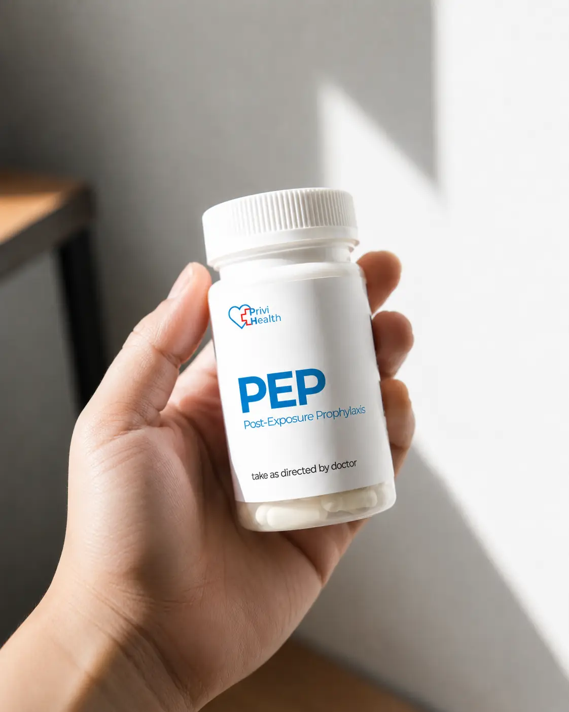 PriviHealth PEP medication bottle