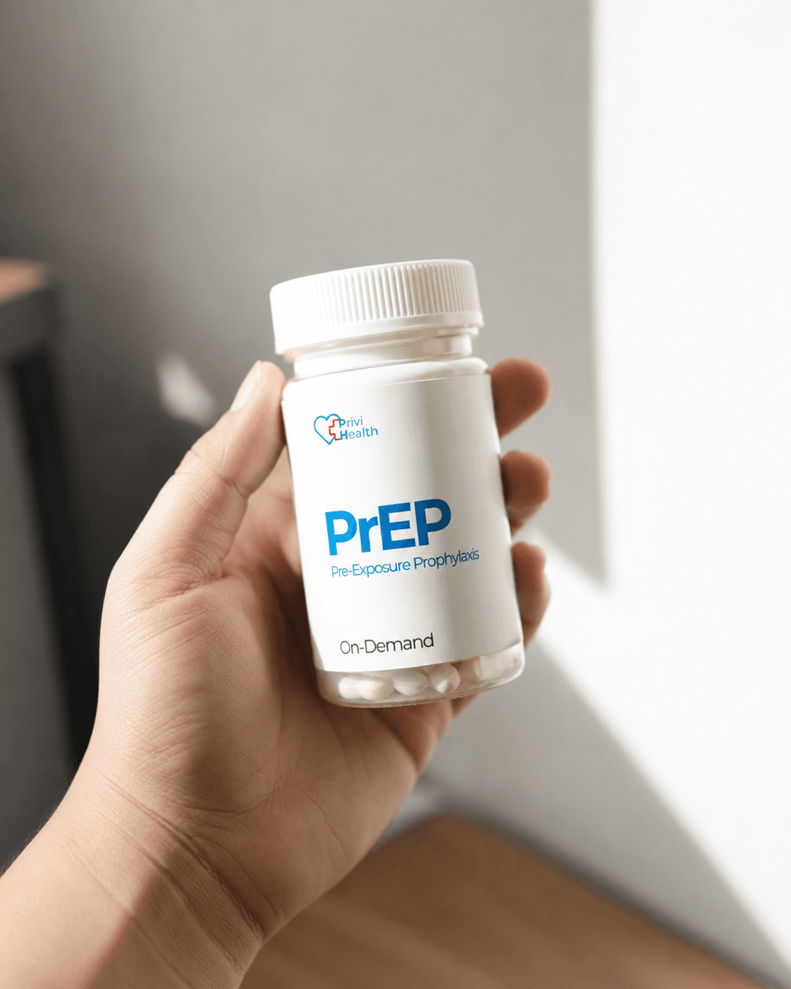 Botol obat PrEP Sesuai Kebutuhan PriviHealth