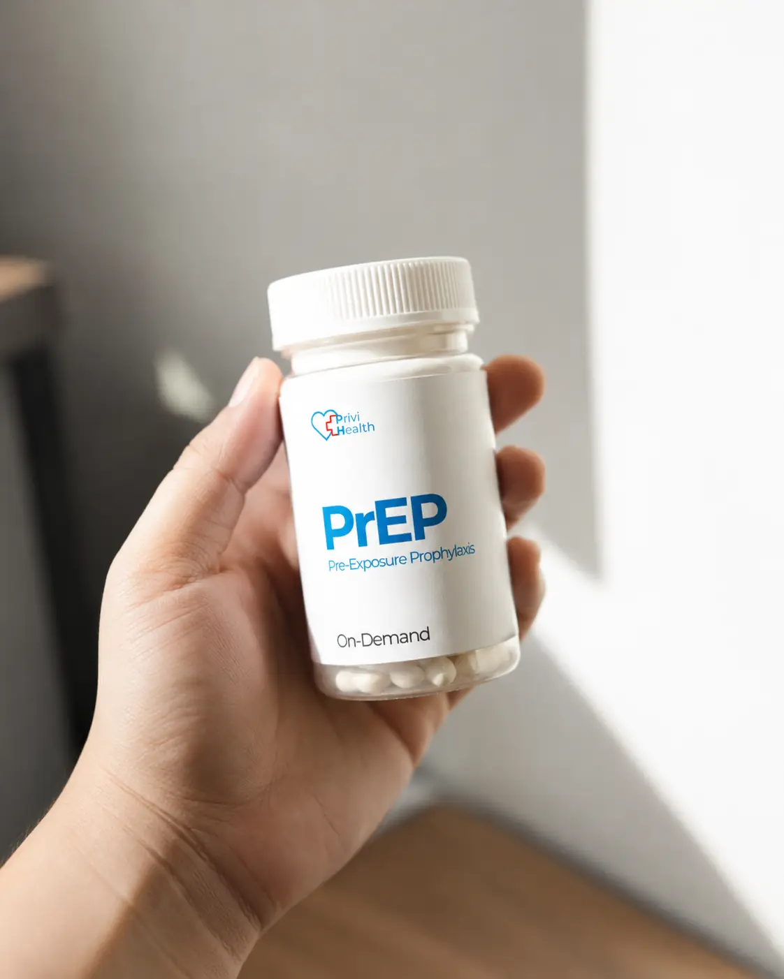 PriviHealth On-Demand PrEP medication bottle